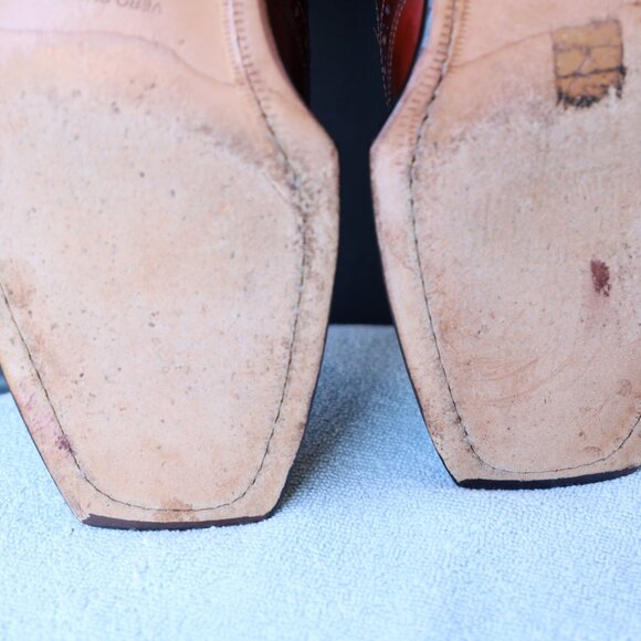 Franceschetti 8-M Burgundy Red Mens Norvegese Oxford Dress Shoes - Picture 13 of 15